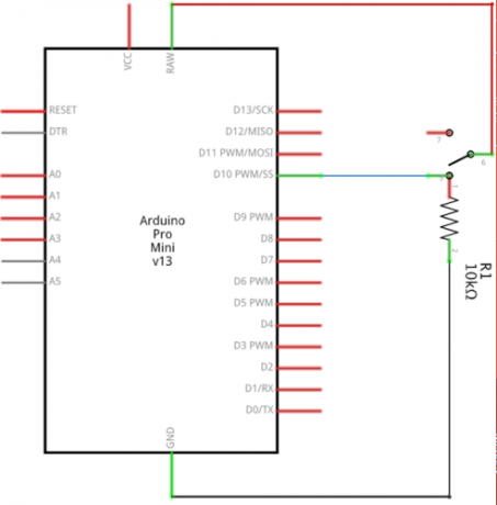 Obwód skrótu Arduino