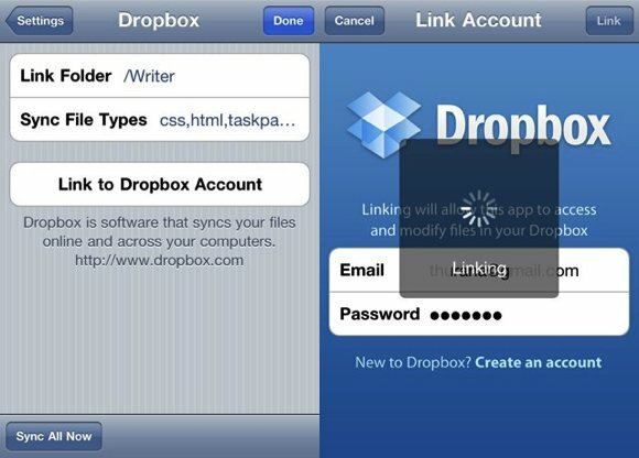 Dropbox synchronizuje