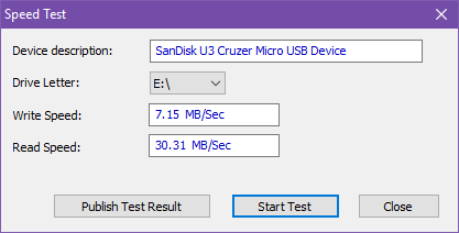 5 aplikacji do sprawdzania prędkości dysku flash USB w systemie Windows przetestuj prędkość dysku USB usbdeview