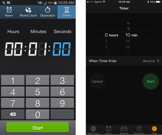 Aplikacja Timer dla systemu Android