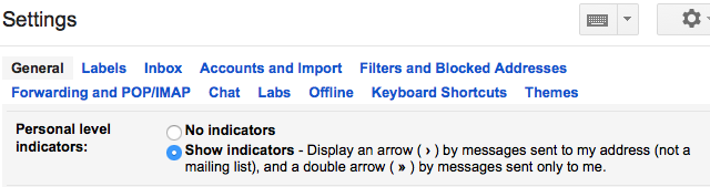Nieużywane funkcje Gmaila Wskaźniki na poziomie osobistym