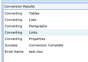 Konwertuj słowo na Excel: Konwertuj dokument Word na plik Excel ConvertWord3