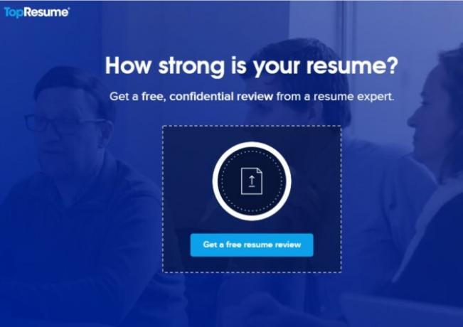 TopResume Resume Review Tool