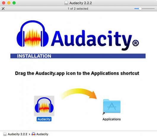 Instalowanie Audacity na macOS