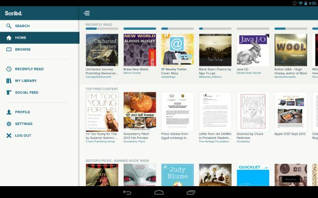 Scribd-Harper-Collins-netflix-dla-książek-android