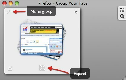 zarządzaj zakładką firefox