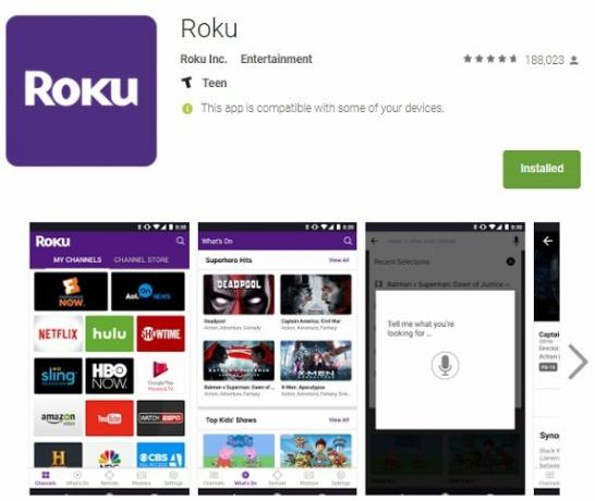 roku aplikacji