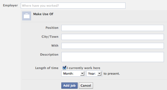 Jak połączyć dane swojego pracodawcy na Facebooku ze swoją stroną na Facebooku Dodaj pracodawcę część 2