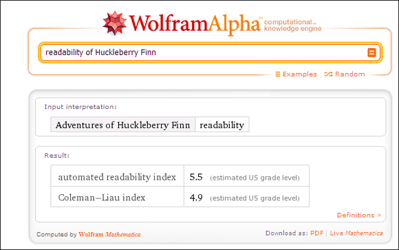 10 fajnych zastosowań Wolfram Alpha, jeśli czytasz i piszesz w języku angielskim Wolfram Alpha06