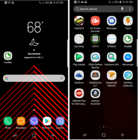 Największy smartfon, którego nie powinieneś kupować: Samsung Galaxy S8 Review (i gadżety!) Samsung Galaxy S8 Launcher śmieci 493x500