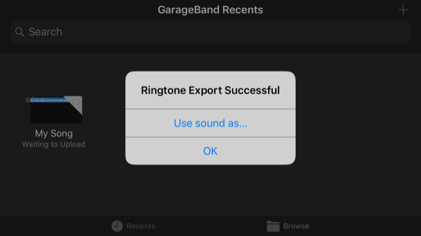 Ukończono eksport aplikacji GarageBand