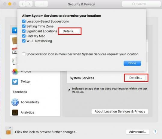 Usługi systemu lokalizacji Mac