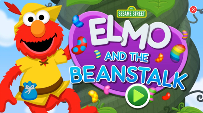 aplikacje edukacyjne dla dzieci iPhone - Elmo i Beanstalk iOS