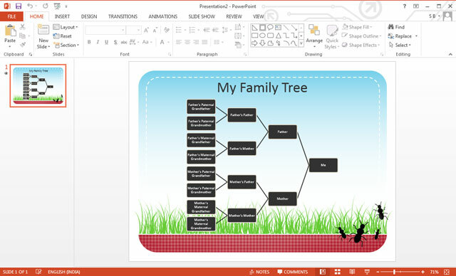 Drzewo genealogiczne PowerPoint