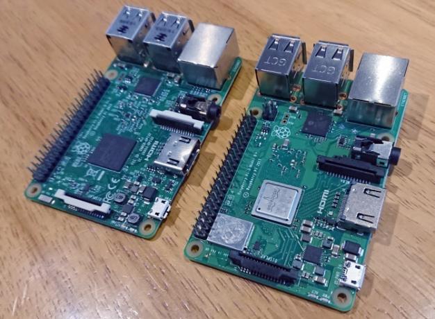 Dwa różne modele Raspberry Pi