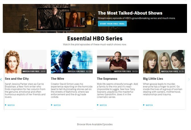 Oglądaj darmowe odcinki na stronie HBO