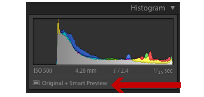 inteligentny podgląd lightroom