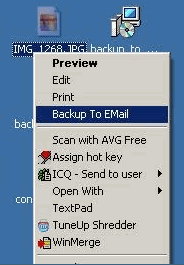 Twórz kopie zapasowe plików do wiadomości e-mail za pomocą jednego kliknięcia backuptoemailmain27042008