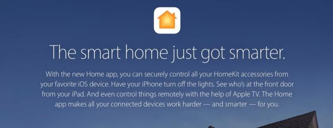 Promocja strony internetowej Apple HomeKit