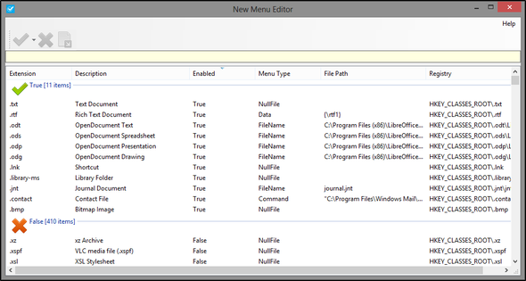 Nowy edytor menu