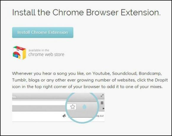 Songdrop: Twoja bezpłatna i ulubiona usługa zapisywania utworów, o której do tej pory nawet nie wiedziałeś Zainstaluj przycisk Dropit Chrome
