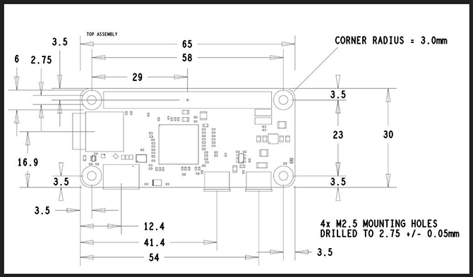 18 Ciekawych pomysłów na DIY Raspberry Pi Case pi zero dimesnions 670x393