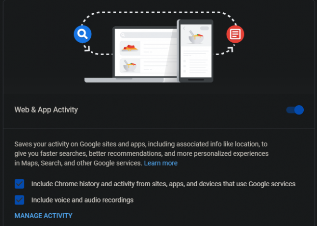Google Pause Voice Activity
