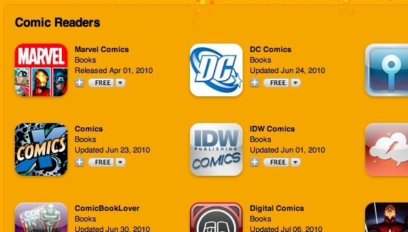 komiksy DC na iPhonie