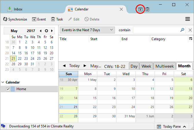 Jak zintegrować Kalendarz Google z kalendarzem Thunderbird Thunderbird Lightning Calendar 670x450