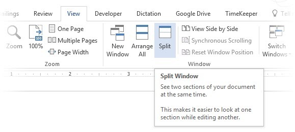 Podziel system Windows w programie Microsoft Word 