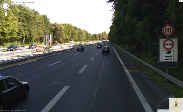 Autostrada Google Maps Street View