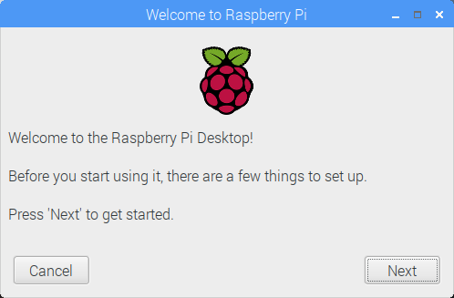 Nowa funkcja wprowadzająca Raspbian