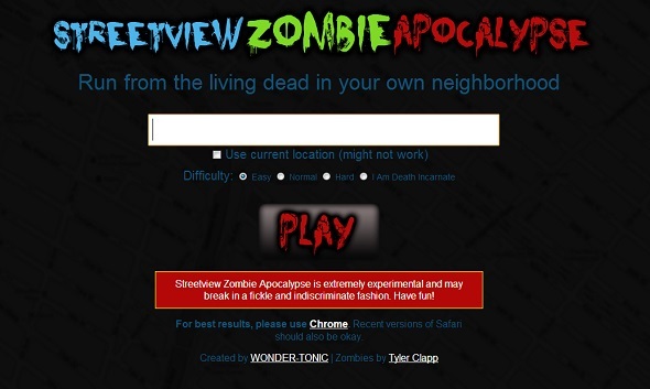 Gry Google Maps With Street View Games streetview zombie home