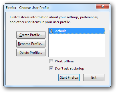 profile firefox