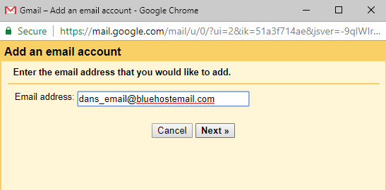 Dodaj pocztę Bluehost do Gmaila