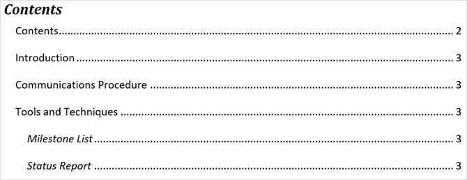 Prosty przewodnik po karcie Microsoft Word References MSWord TOCsample