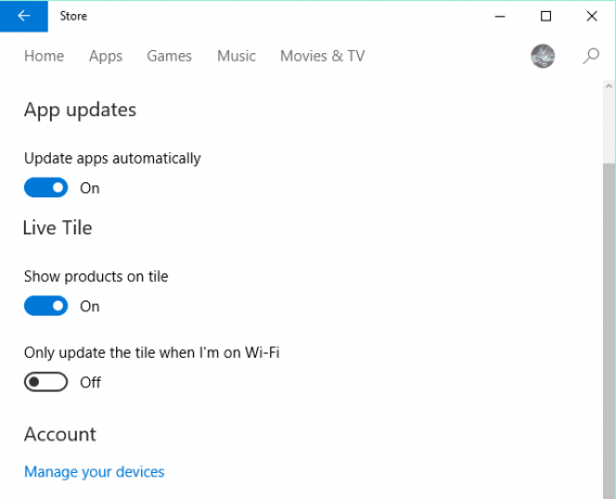 Jak wyłączyć automatyczne aktualizacje aplikacji w ustawieniach sklepu Windows 10 Win10 Pro