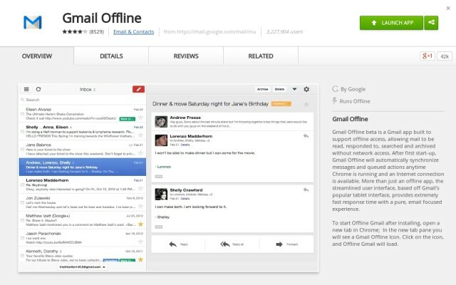 Gmail-Offline-Sklep internetowy