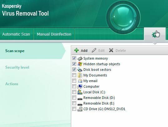 Sprawdź swój komputer szybko i bezpłatnie za pomocą skanera Kaspersky Virus Removal Tool scanner3