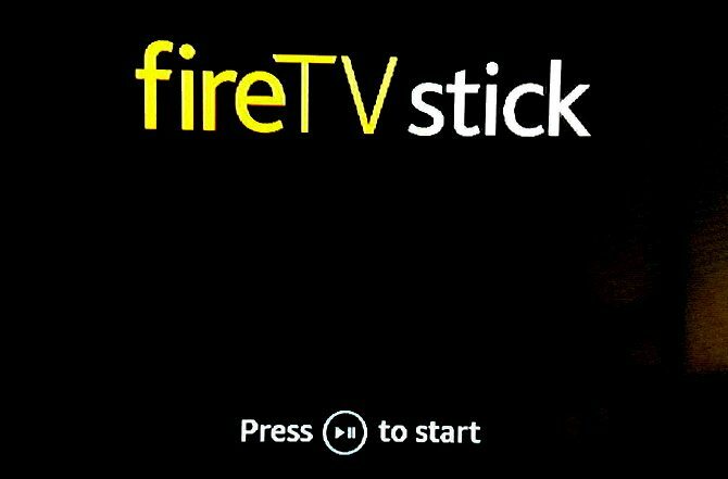 Ekran startowy do konfiguracji Amazon Fire TV Stick po sparowaniu pilota