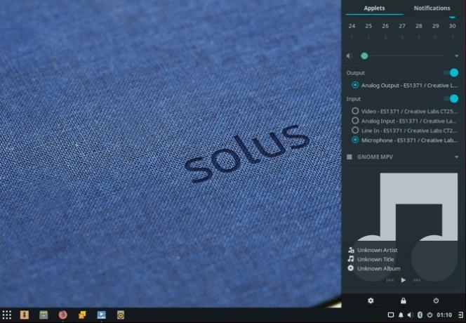 powiadomienia Solus Linux