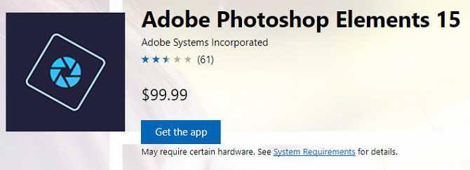 Adobe Photoshop Elements Windows przechowuje aplikacje