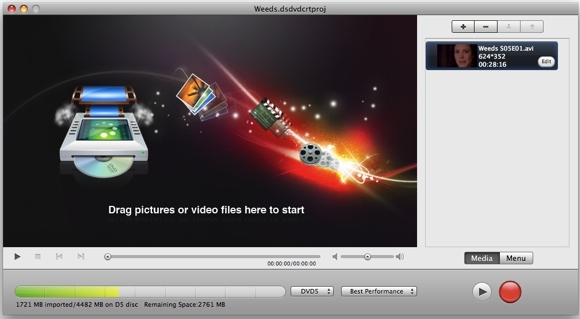 Daniusoft Double Giveaway: Video Converter Ultimate & DVD Creator [Mac] Menu wideo