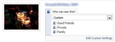 prywatność na Facebooku - albumy