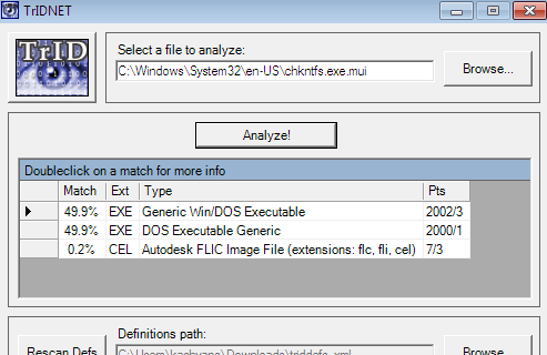 Zidentyfikuj nieznane pliki za pomocą TrID [Windows/Linux] tridnet