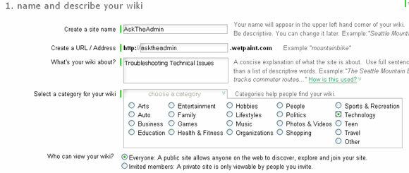 Łatwo stwórz własną stronę Wiki dzięki WetPaint wetpaint2