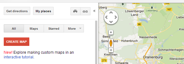 utwórz mapę google