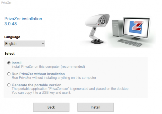 Zainstaluj PrivaZer w systemie Windows