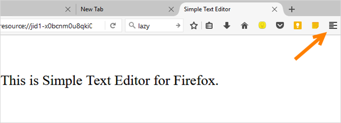 Firefox prosty edytor tekstu