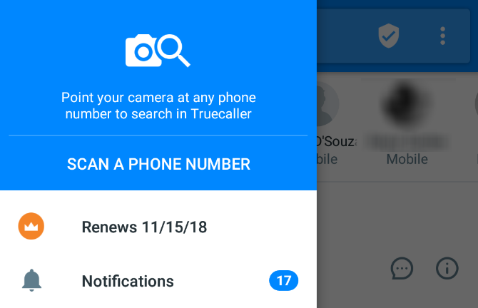 Numer wyszukiwania Truecaller